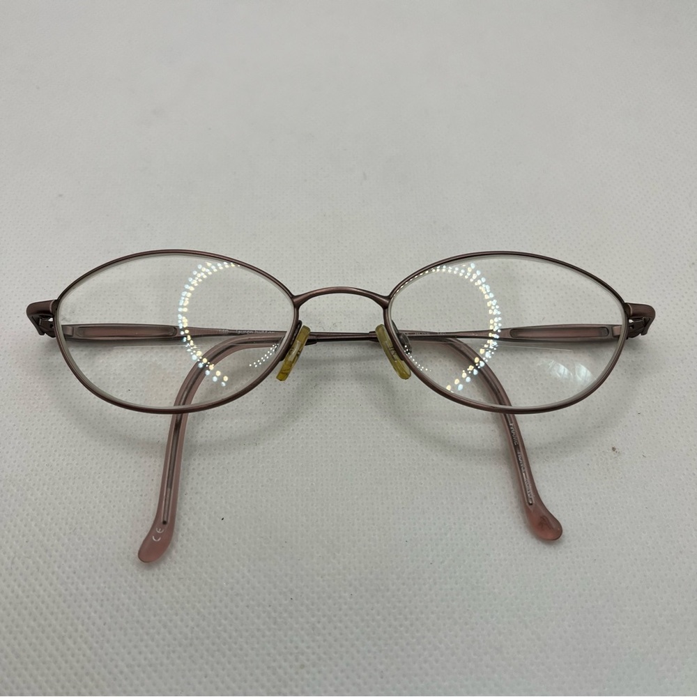 Lauren Hutton Eyeglasses L043 Rose Rem 51-19-140 Full Rim Oval Shape